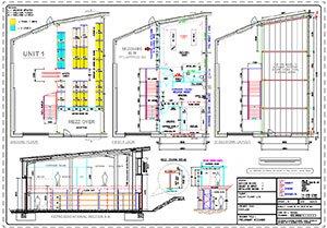 Industrial unit fitout plans for Silent Planet in Portland, Dorset