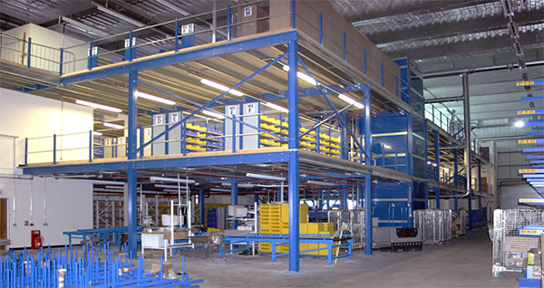 2 tier mezzanine floor at RNLI Poole, Dorset