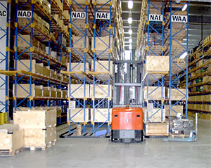 Cantilever racking at RNLI in Poole, Dorset